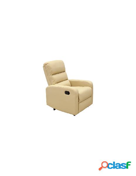 Poltrona relax amicasa hs 672c lara manuale beige