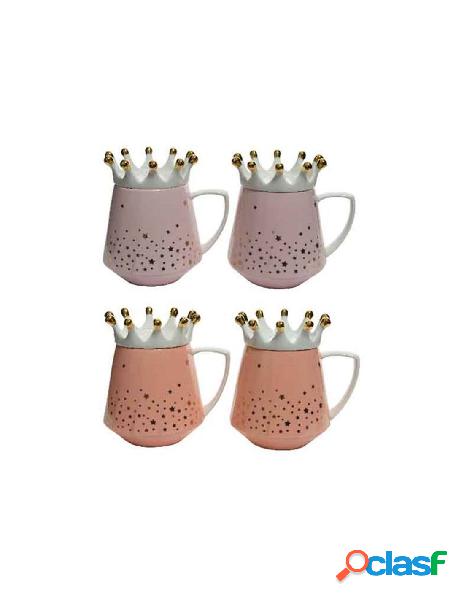 Porc mug w crown plat 607627