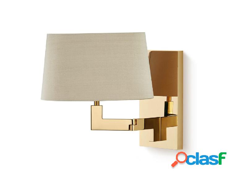 Porta Romana Library Polished Brass SWL06 Lampada da Parete