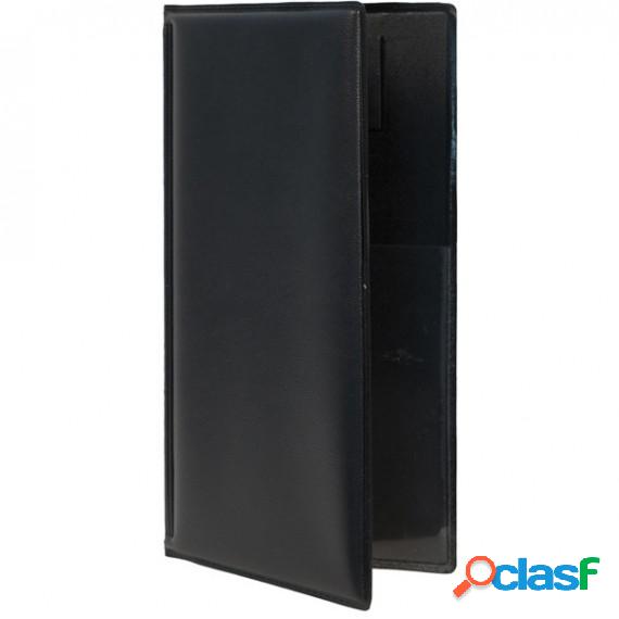 Portaconto Basic - 13x23 cm - PVC - nero - 4+2 buste fisse