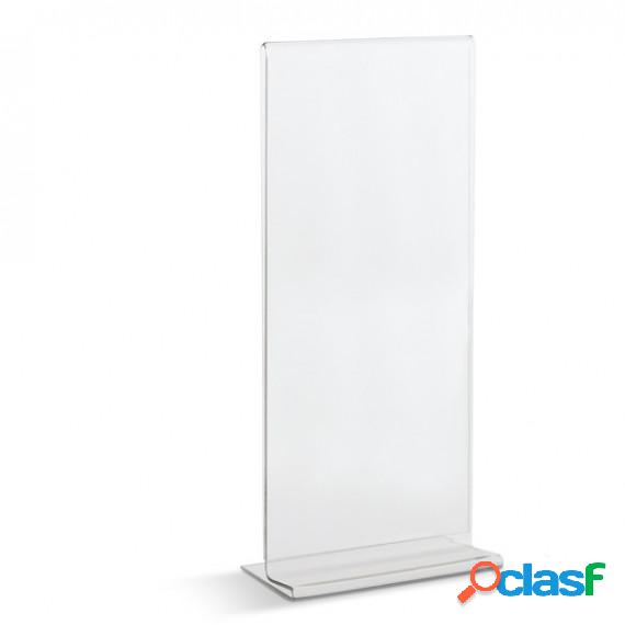 Portadepliant con base a T - 1/3 A4 - 10x21 cm - Lebez