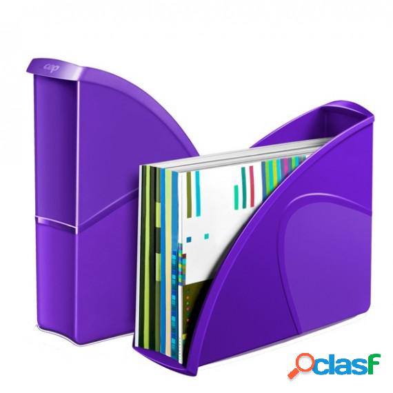 Portariviste CepPro Gloss - 26,5x31 cm - dorso 8 cm - viola