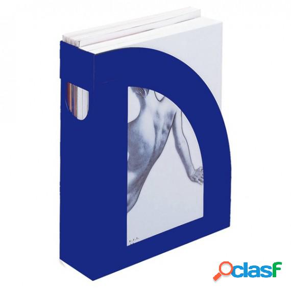 Portariviste E803 - 24,5x30 cm - dorso 7,5 cm - blu -