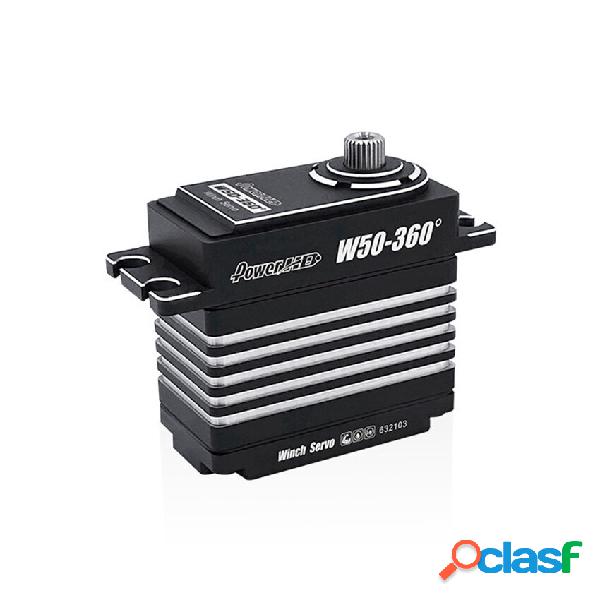 Potenza HD W50-360 50 kg/cm verricello in metallo Servo per