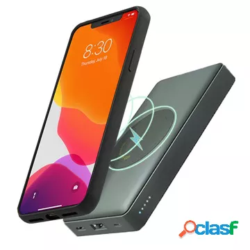 Power Bank wireless GP Q10A 10000mAh - QC3.0, PD3.0 - Grigio