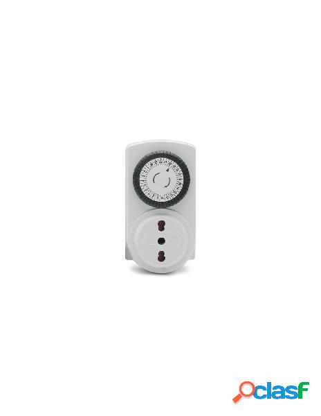Presa programmabile avidsen 103822 timer giornaliero bianco