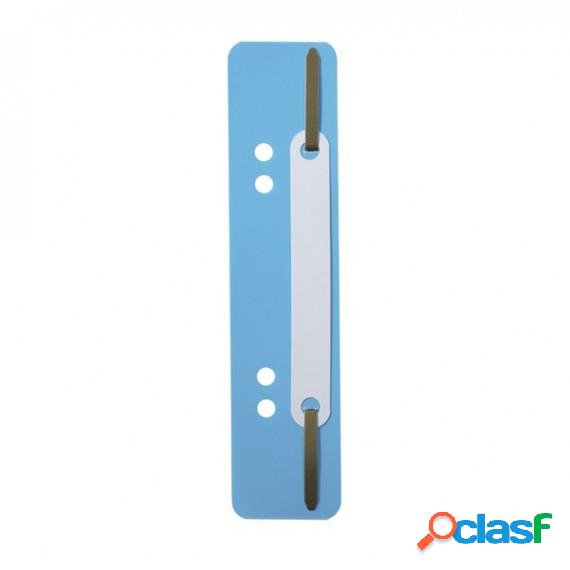 Pressini fermafogli - 38x150 mm - azzurro - Durable - conf.