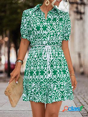 Printed Shirt Shift Dresses