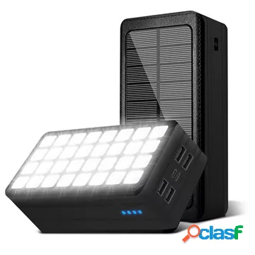 Psooo PS-900 Solar Power Bank con luce LED - 50000 mAh -