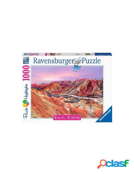 Puzzle 1000 pz - highlights montagne arcobaleno, cina