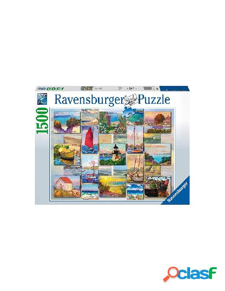 Puzzle 1500 pz collage costiero