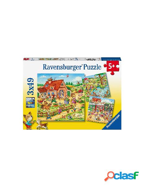 Puzzle 3x49 pz vacanze in campagna