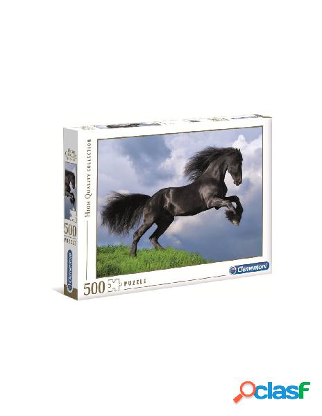 Puzzle 500 fresian black horse