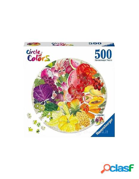 Puzzle 500 pz circle of colors frutta e verdura
