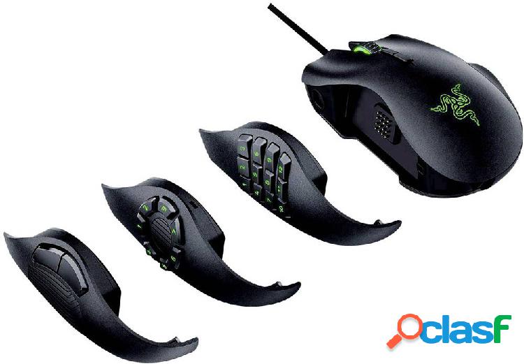 RAZER Naga Trinity Mouse da gioco ergonomico USB Ottico Nero
