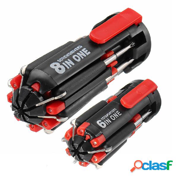 Raitool ™ 6/8 in 1 Multifunzione cacciavite Combinazione
