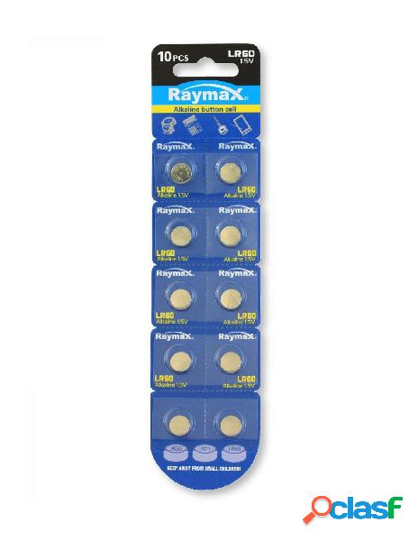 Raymax batteries - batterie a bottone alcalina lr60 lr621