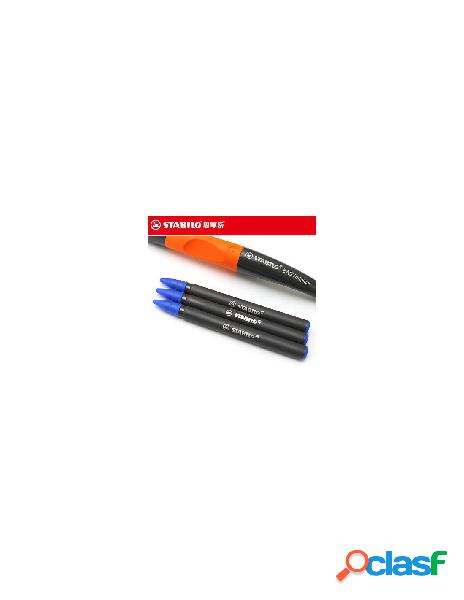 Refill 3 x stabilo easy ricambio 0,5mm blu