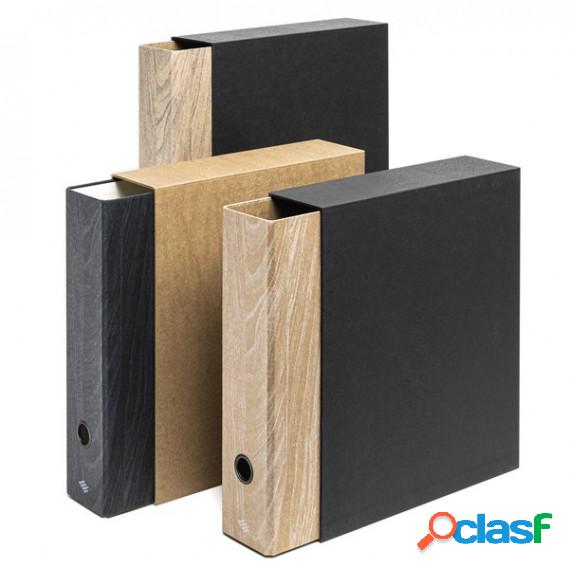 Registratore con custodia Colorosa Wood - 29x34 cm - dorso 8