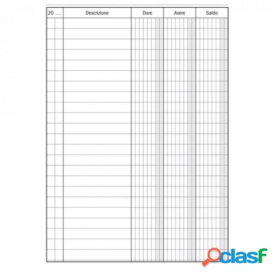 Registro Dare-Avere-Saldo - 96 pagine - 17 x 12 cm -