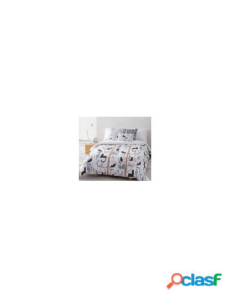 Ripshop - parure copripiumino 3 pezzi leda 100% cotone