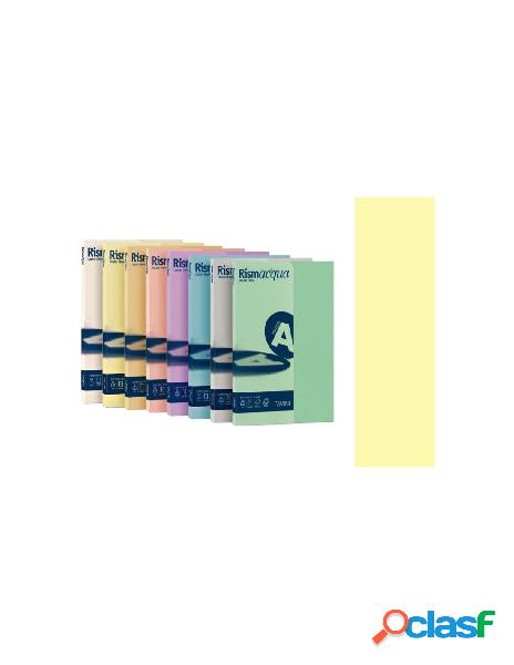 Risma acqua a4 200gr giallo chiaro 125fg