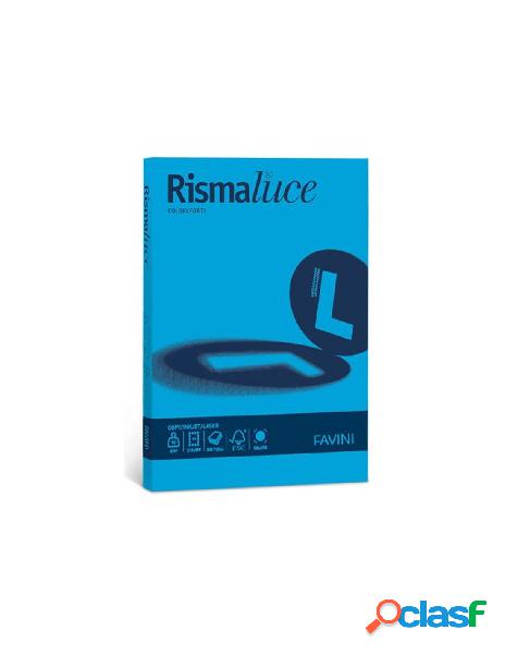 Risma luce a4 200gr azzurro 125fg