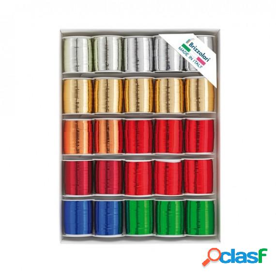 Rocche di nastro 6870 - colori assortiti metal - 10 mm x 10