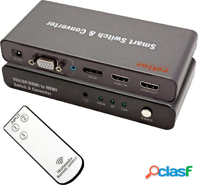 Roline 14.01.3568 HDMI / DisplayPort / VGA Adattatore [1x