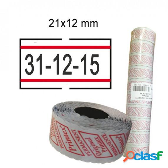 Rotolo da 1000 etichette per Printex Smart - 21x12 mm -