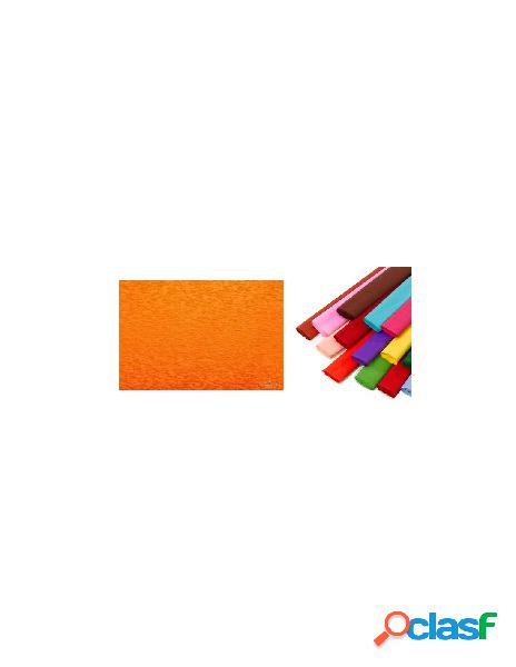 Rotolo di carta crespata 60gr colore arancione - confezione