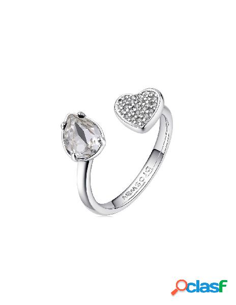 SALDI Anello BROSWAY Collezione AFFINITY con cristalli -