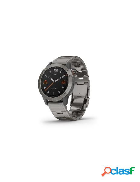 SALDI Orologio GARMIN FENIX 6 010-02158-23 Titanium Grey