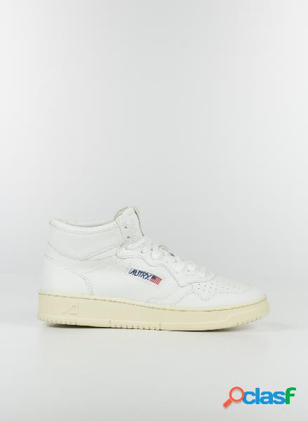 SCARPA MEDALIST MID IN PELLE BIANCO