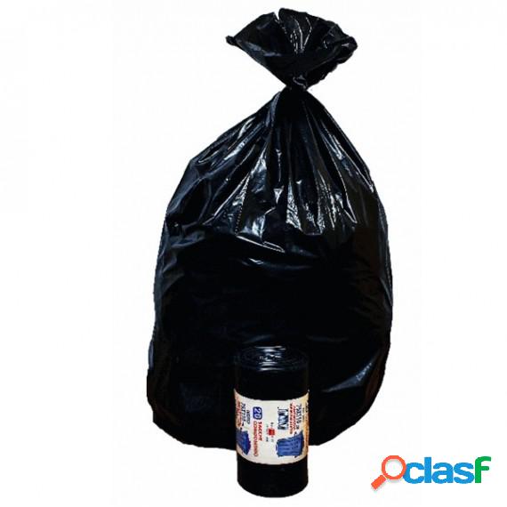 Sacchi - 90 x 120 cm - 130 L - 63 micron - nero - Rolsac -