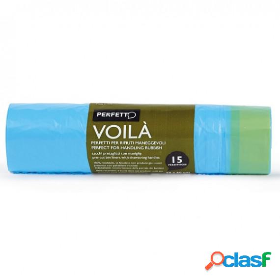 Sacchi per rifiuti con maniglie VoilA - 50x60 cm - 30 L - 15