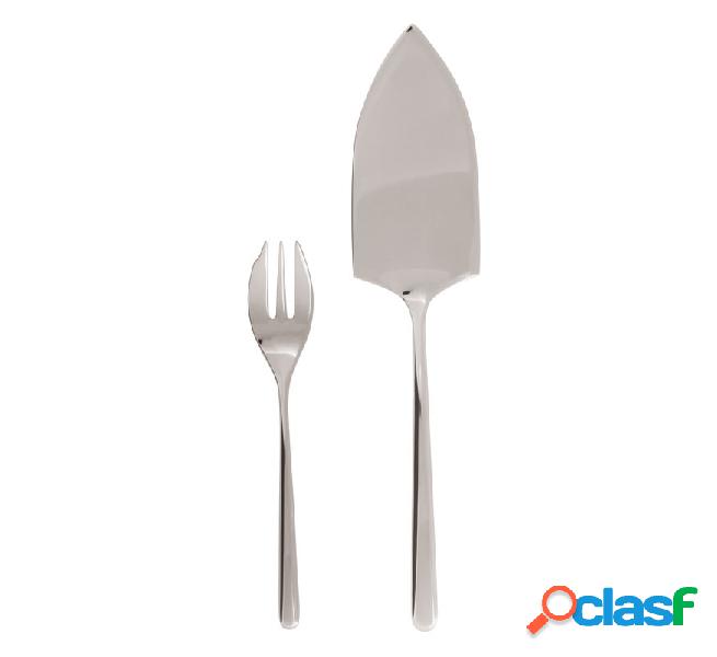 Sambonet Linear Forchetta da Dolce e Pala per Torta Set da 7