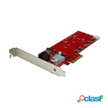 Scheda pci express controller 2x m.2 ngff ssd raid con 2