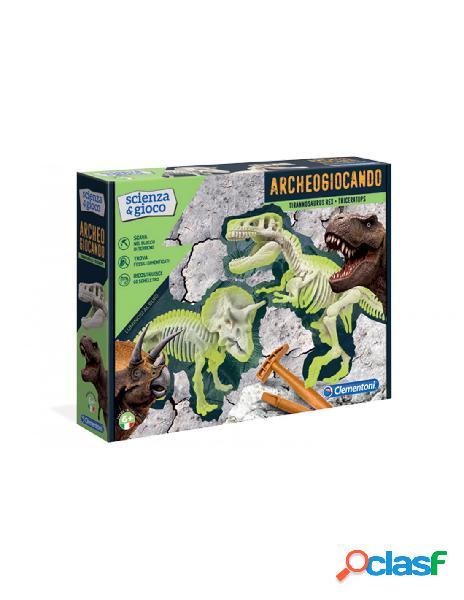 Scienza e gioco clementoni - archeogiocando - t-rex e