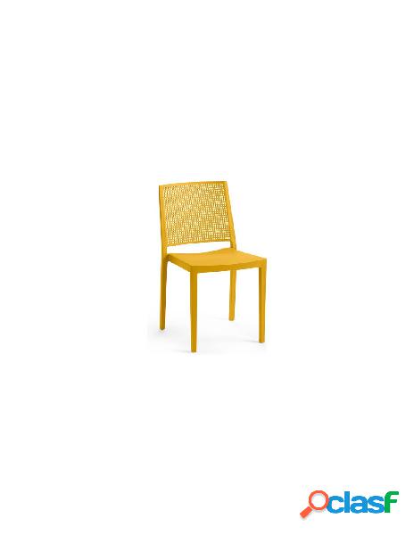 Sedia living design grid mustard