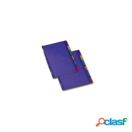Separatore 6 Tasti Colorati Kristal A4 Xl King Mec
