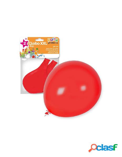 Set 2 palloncino xxl rosso 50 cm