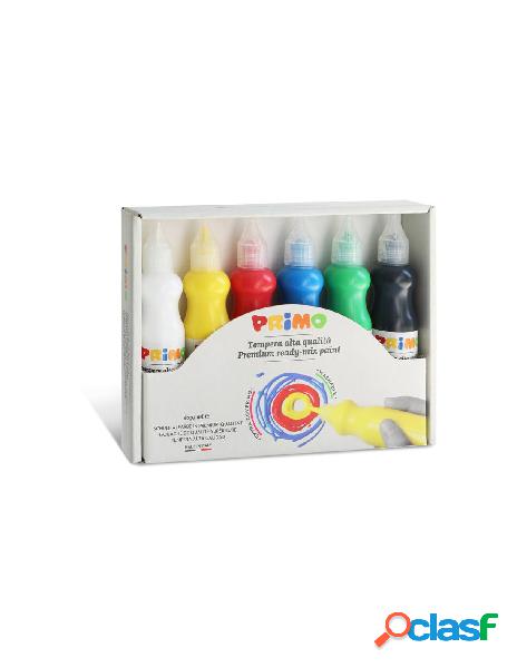 Set 6 bottiglie 75ml tempera brillante
