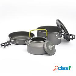 Set pentola e padella da campeggio 0.8 L Portatile Leggero