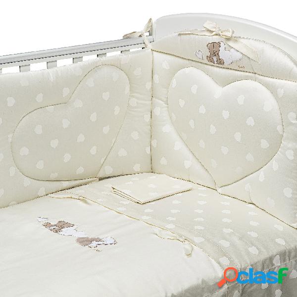 Set piumetto per letto Cuori Amelie Picci