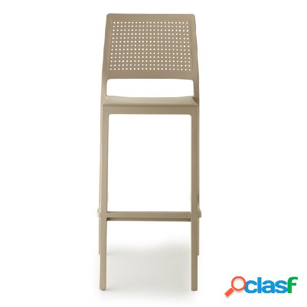 Sgabello Emi da Esterno Tortora 75 cm - Sedie Moderne