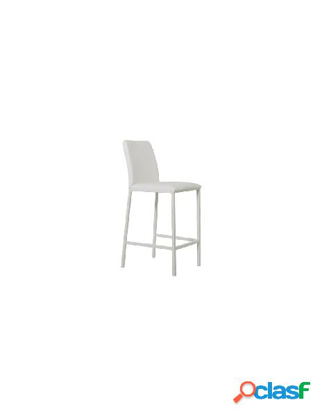 Sgabello living design 0035 cat a betty zeus 102 bianco