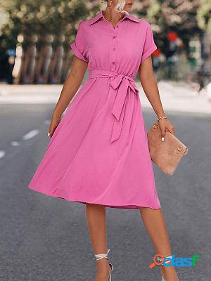 Shirt Tie Skater Dresses