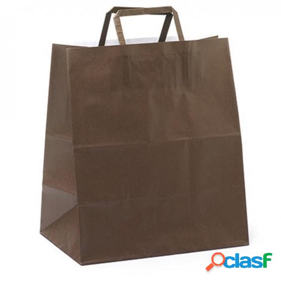 Shopper Flat Large - carta kraft - 28 x 17 x 32 cm - avana -