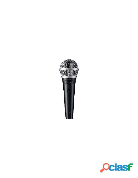 Shure - microfono a filo shure pga48 xlr black e silver